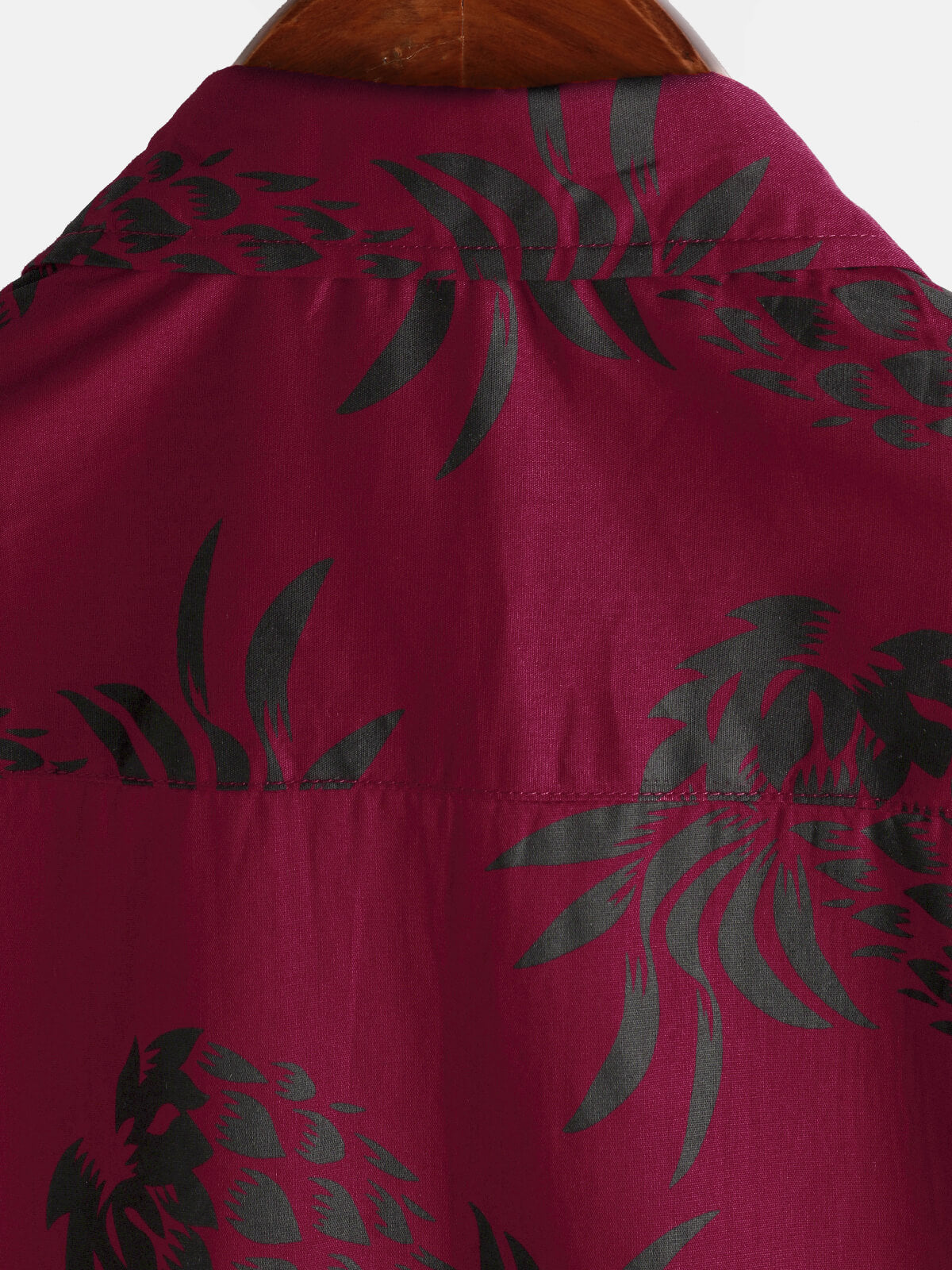 Button-Up Hawaiian Short Sleeve Shirt with Pineapple Print