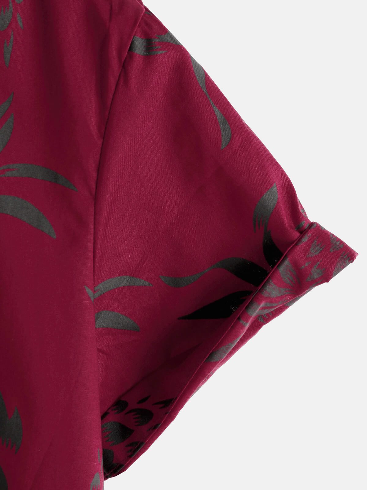 Button-Up Hawaiian Short Sleeve Shirt with Pineapple Print