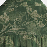 Hawaiian Short-Sleeve Button Breathable Shirt, Vintage Green Style