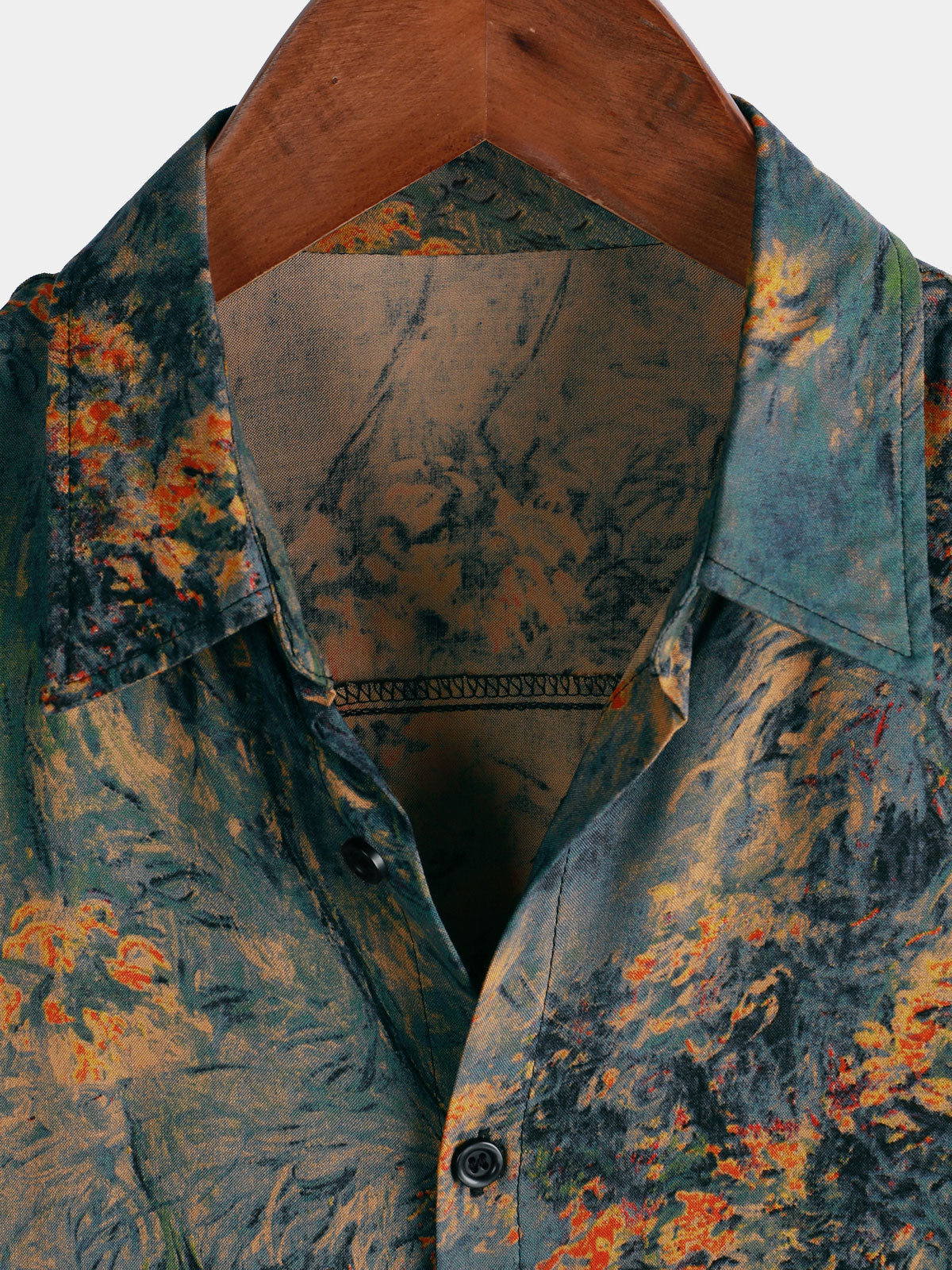Breathable Hawaiian Short Sleeve Shirt, Floral Print, Vintage Style, Vacation