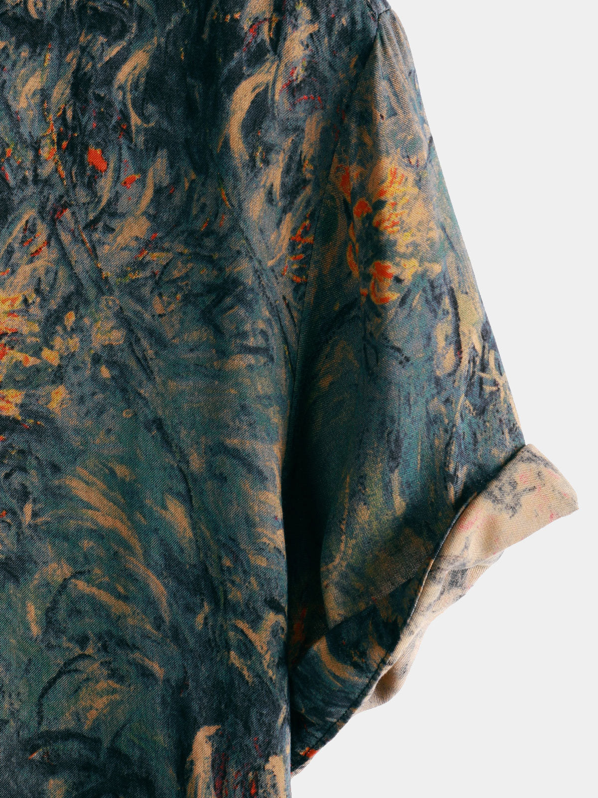 Breathable Hawaiian Short Sleeve Shirt, Floral Print, Vintage Style, Vacation