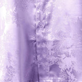 Short-Sleeve Shirt with Pockets and Floral Jacquard