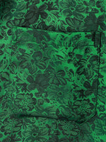Jacquard Short-Sleeve Shirt with Floral Print