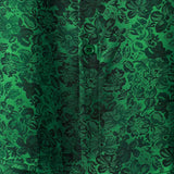 Jacquard Short-Sleeve Shirt with Floral Print