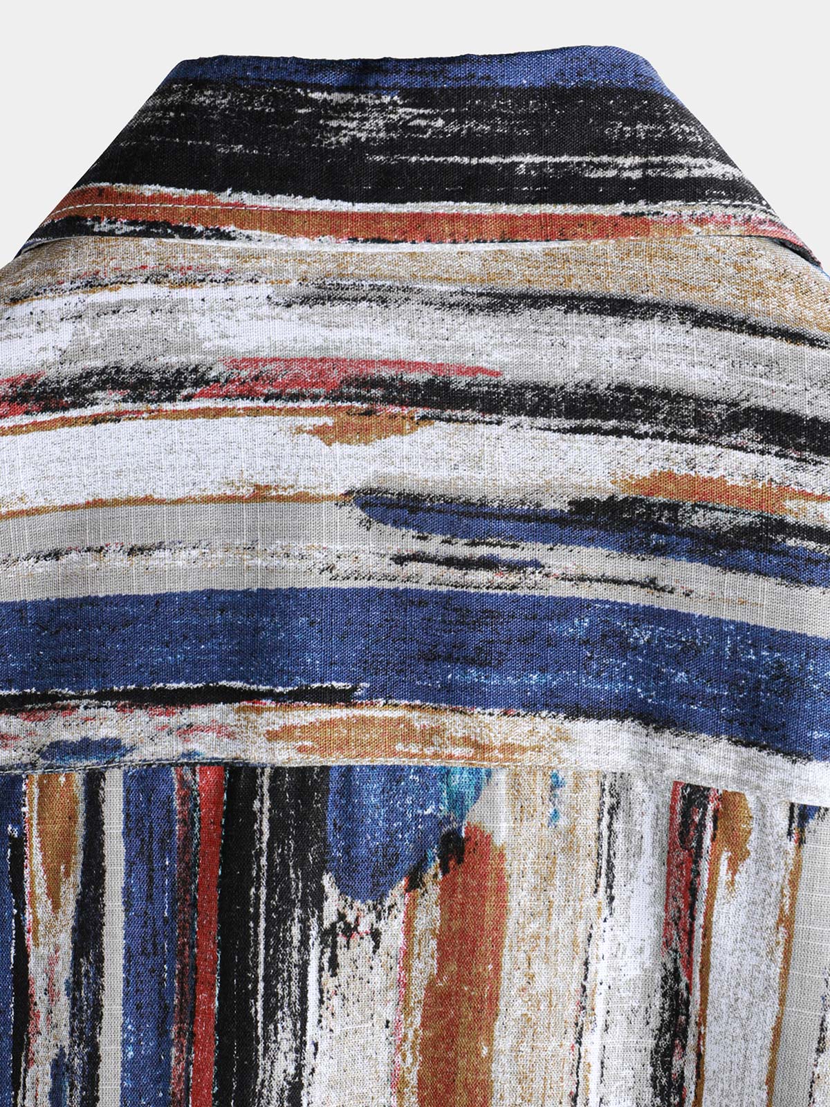 Striped Hawaiian Short-Sleeve Summer Shirt