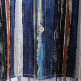 Striped Hawaiian Short-Sleeve Summer Shirt