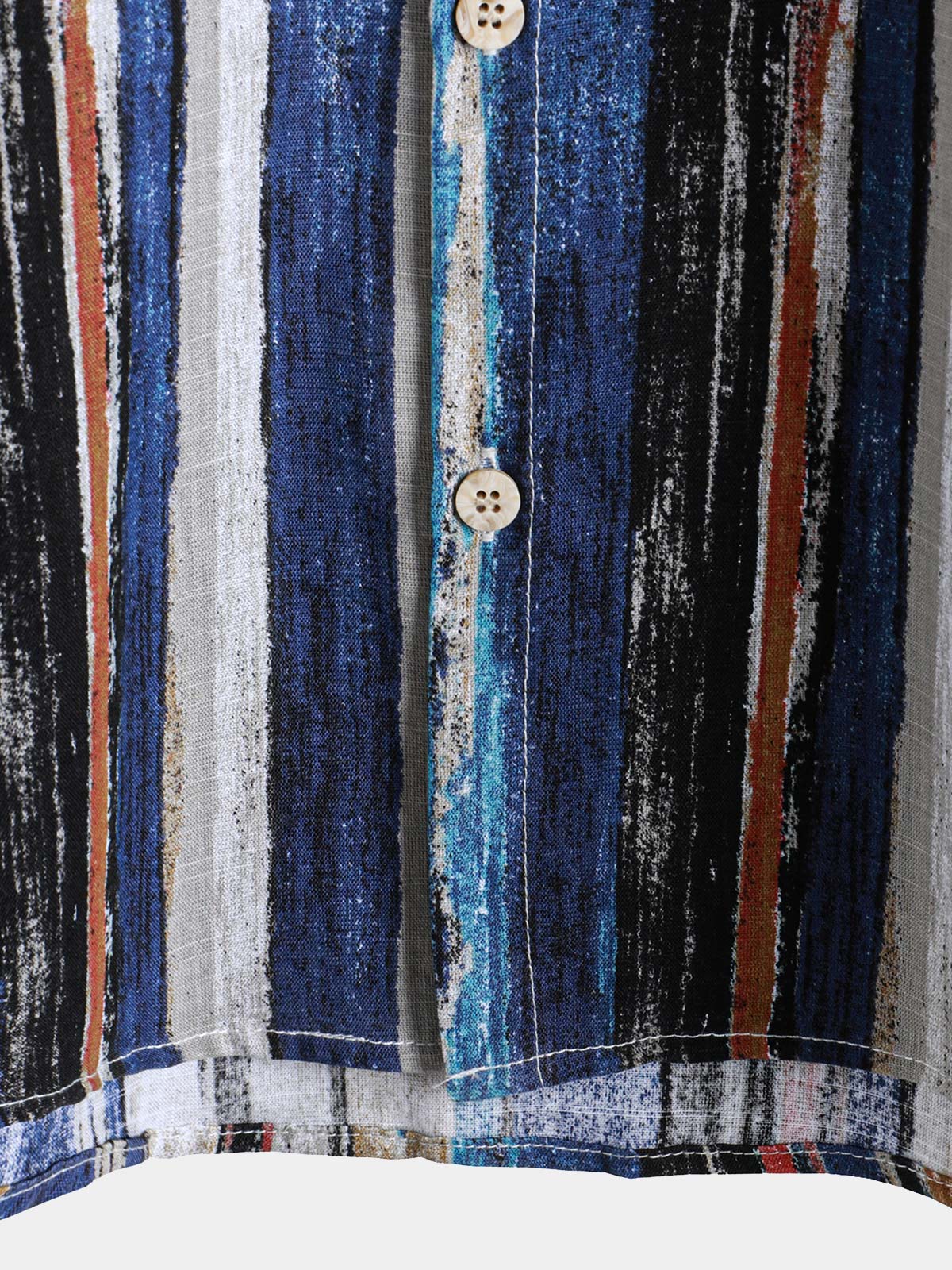 Striped Hawaiian Short-Sleeve Summer Shirt