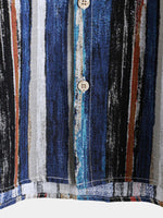 Striped Hawaiian Short-Sleeve Summer Shirt