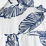 Hawaiian Summer Short Sleeve Shirt with Tropical Leaf Pattern