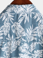 Blue Tropical Hawaiian Summer Short Sleeve Shirt