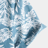 Blue Tropical Hawaiian Summer Short Sleeve Shirt