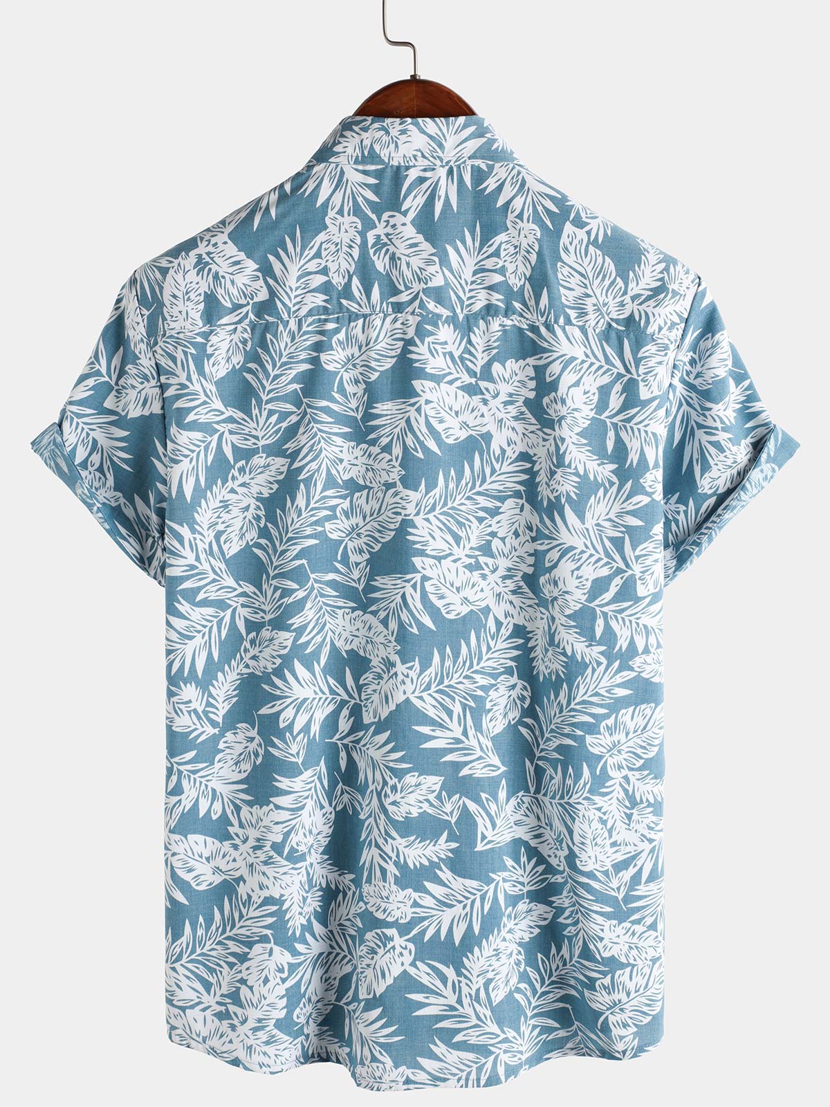 Blue Tropical Hawaiian Summer Short Sleeve Shirt