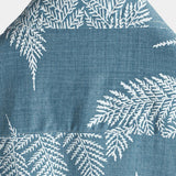 Tropical Blue Short-Sleeve Button-Up Summer Shirt