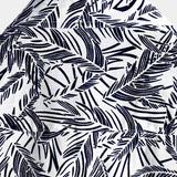 Tropical Blue Short-Sleeve Button-Up Summer Shirt