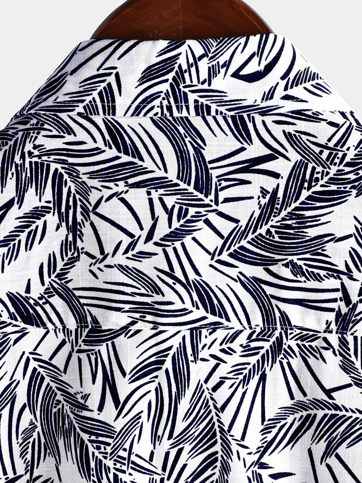 Tropical Blue Short-Sleeve Button-Up Summer Shirt