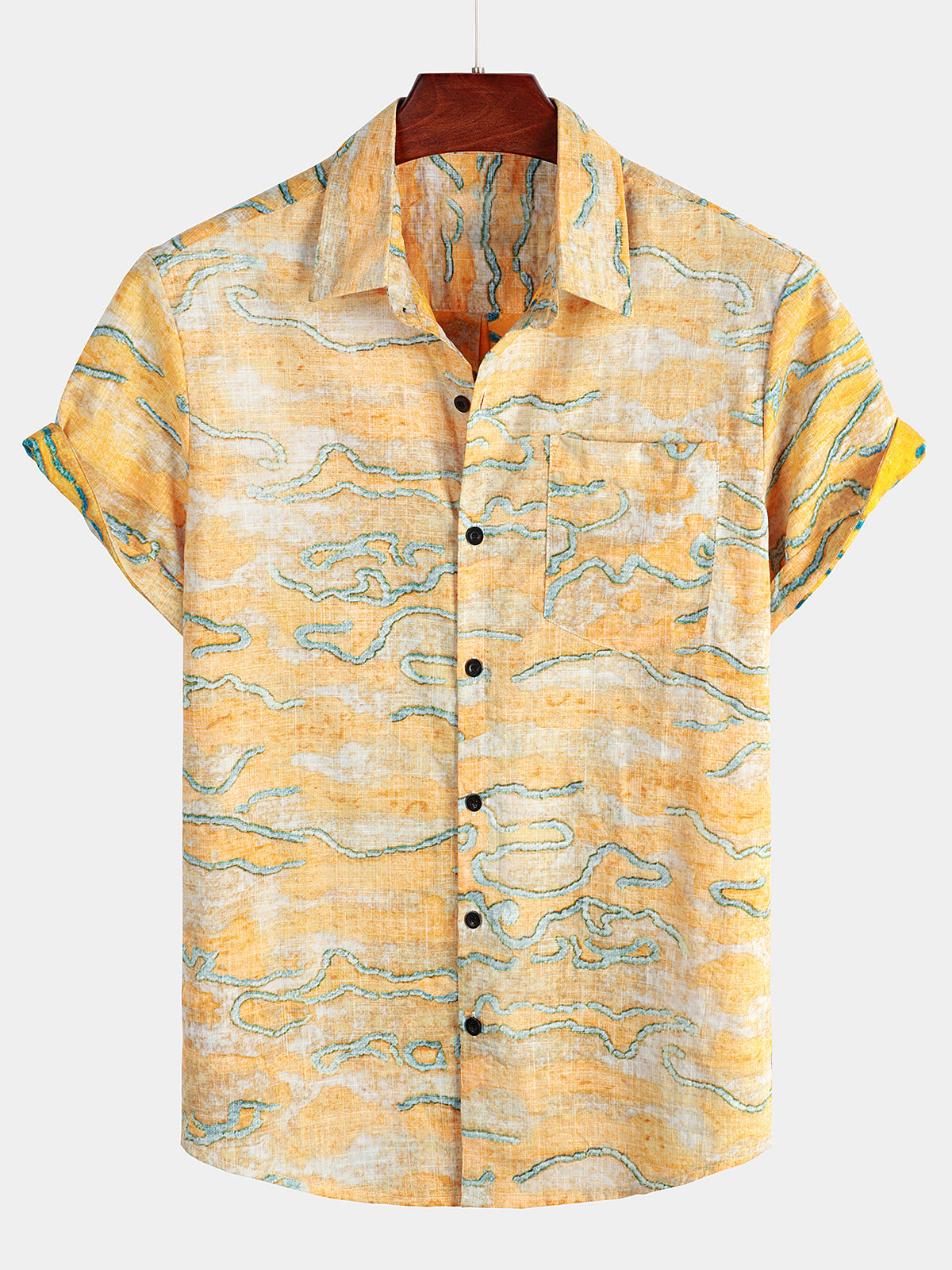 Printed Hawaiian Short Sleeve Shirt