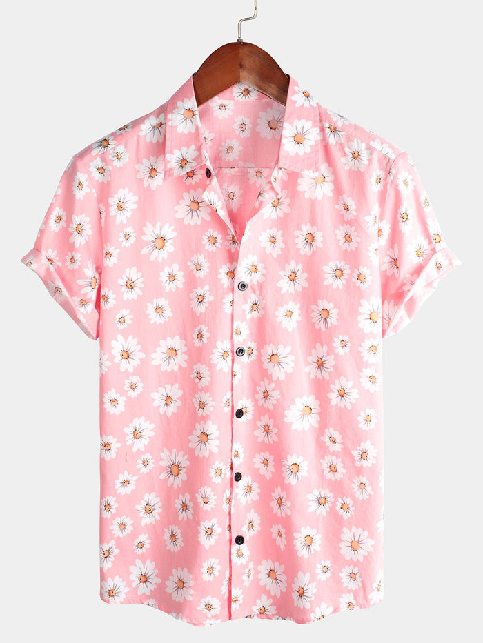 Hawaiian Tropical Floral Print Shirt