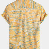 Printed Hawaiian Short Sleeve Shirt