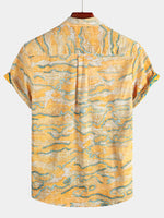 Printed Hawaiian Short Sleeve Shirt