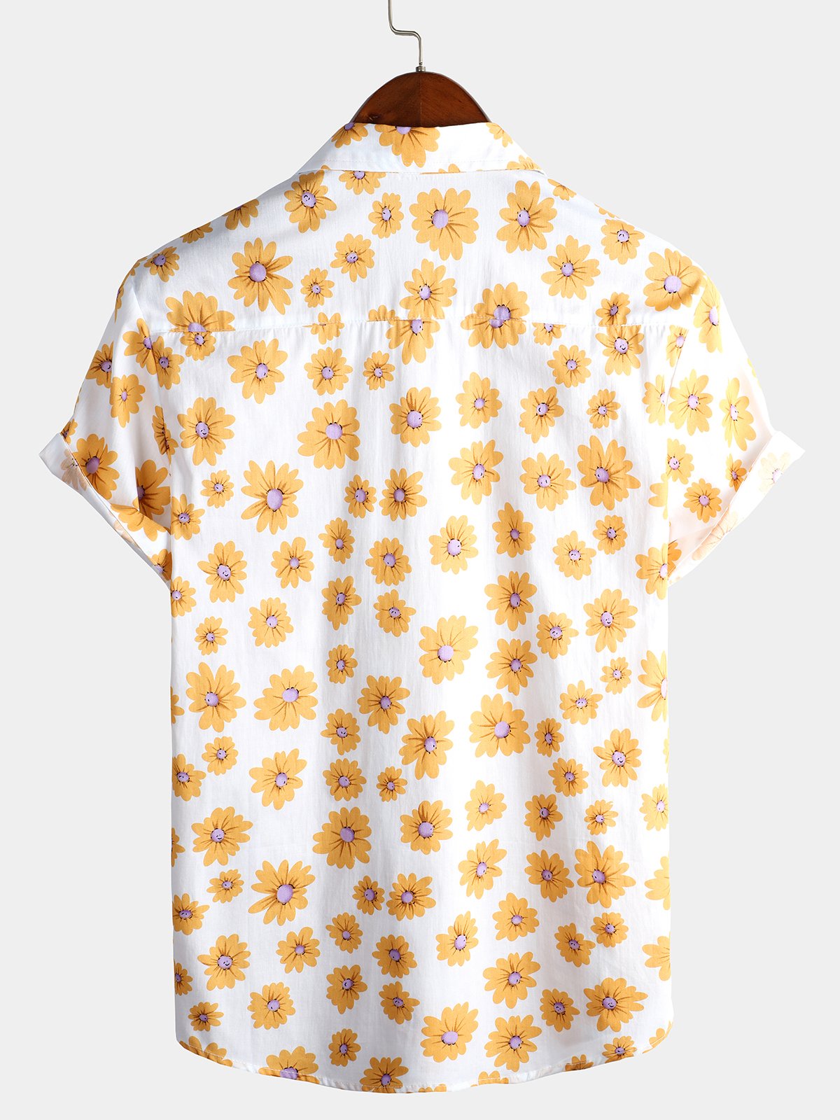 Tropical Hawaiian Flower Shirt with Daisy Print