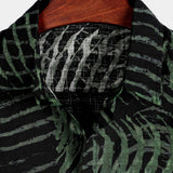 Striped Print Short-Sleeve Shirt