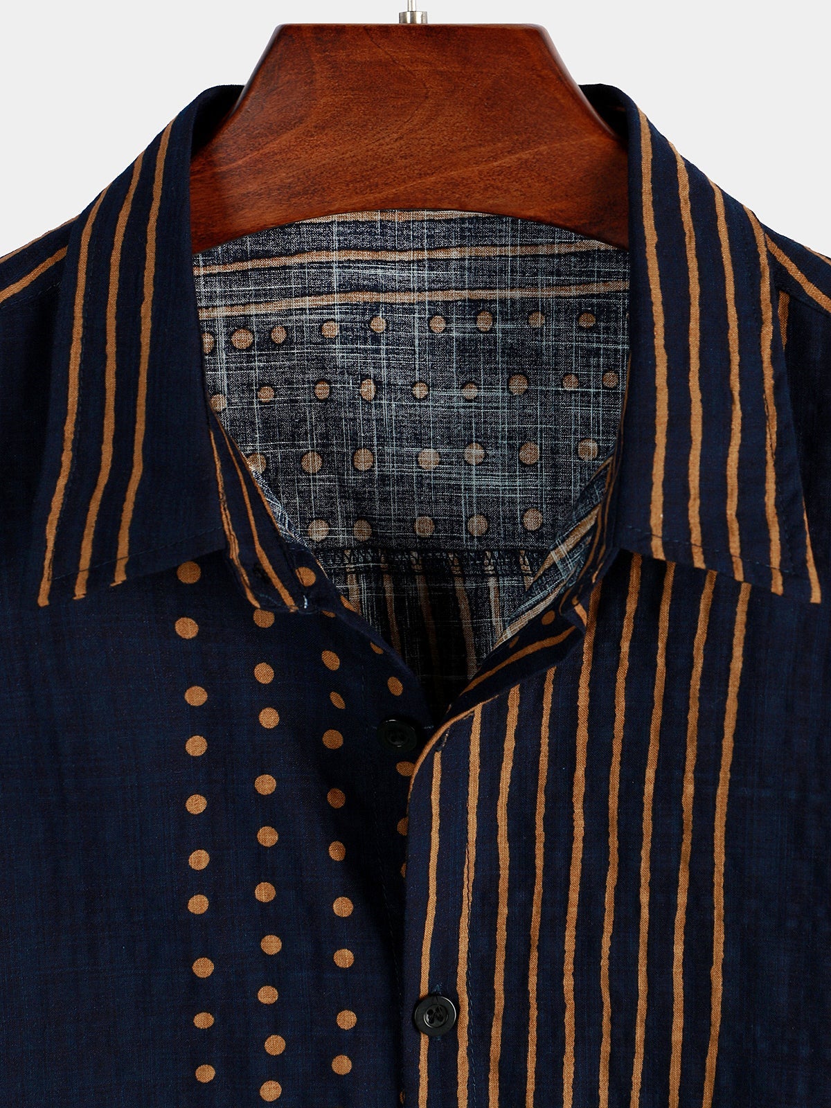 Summer Navy Striped Short Sleeve Shirt