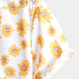 Tropical Hawaiian Flower Shirt with Daisy Print