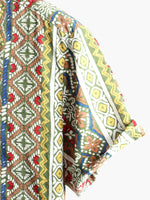 Patchwork Print Short Sleeve Shirt