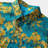 Tropical Botanical Pattern Casual Cruise Shirt