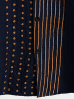 Summer Navy Striped Short Sleeve Shirt
