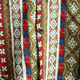 Retro Cotton Boho Shirt with Short Sleeves for Men