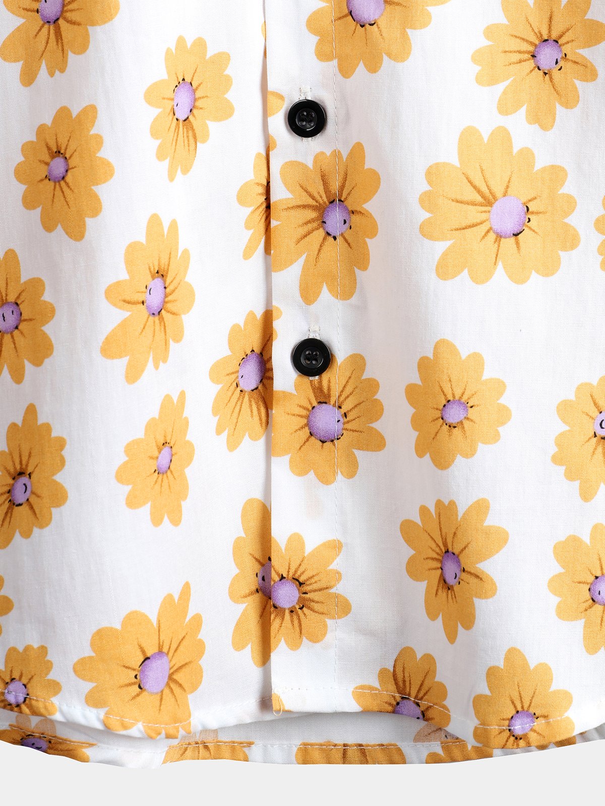 Tropical Hawaiian Flower Shirt with Daisy Print