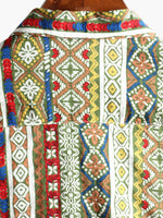 Patchwork Print Short Sleeve Shirt