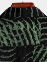 Striped Print Short-Sleeve Shirt