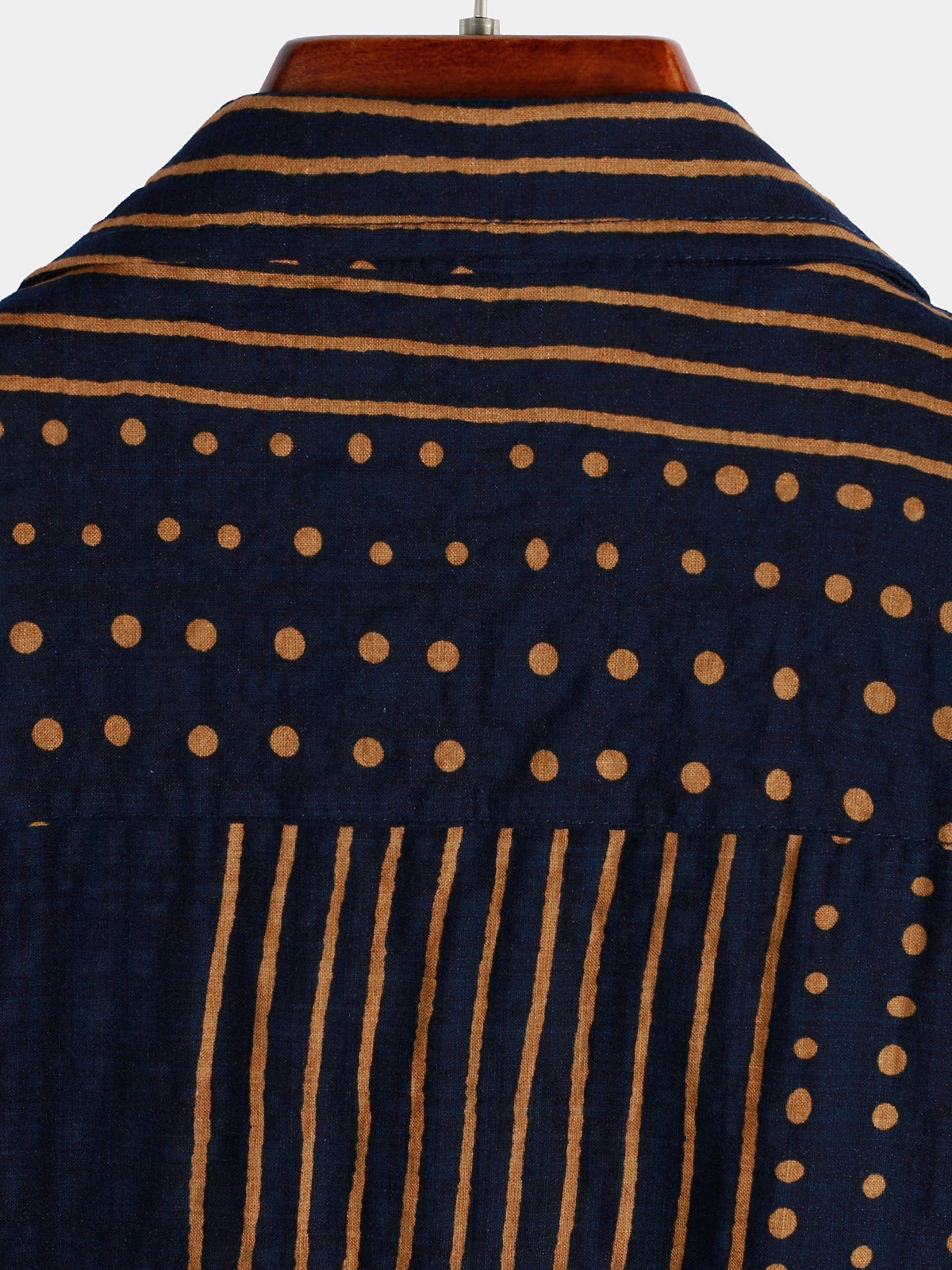 Summer Navy Striped Short Sleeve Shirt