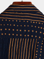 Summer Navy Striped Short Sleeve Shirt
