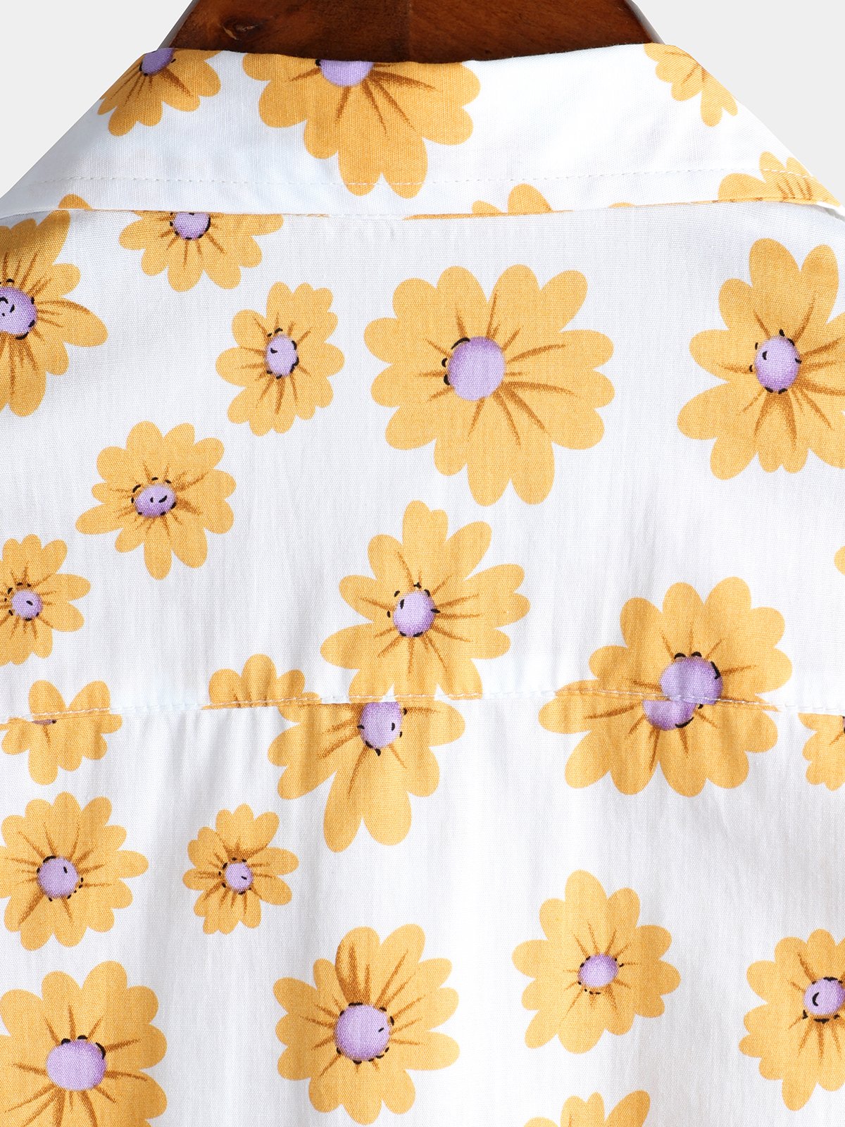 Tropical Hawaiian Flower Shirt with Daisy Print