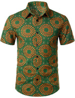 Short-Sleeve Retro Button-Up Summer Disco Vintage 70s Shirt