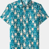 Hawaiian Tropical Resort Pineapple Pattern Shirt