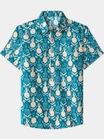Hawaiian Tropical Resort Pineapple Pattern Shirt