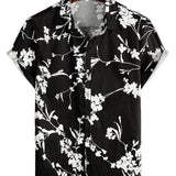 Cotton Casual Shirt with Short Sleeves for Men