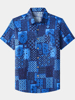Geometric Hawaiian Patchwork Shirt