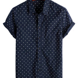 Men's Casual Cotton Short-Sleeve Shirt