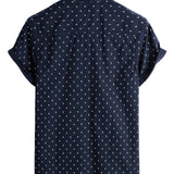 Men's Casual Cotton Short-Sleeve Shirt
