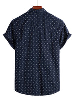 Men's Casual Cotton Short-Sleeve Shirt