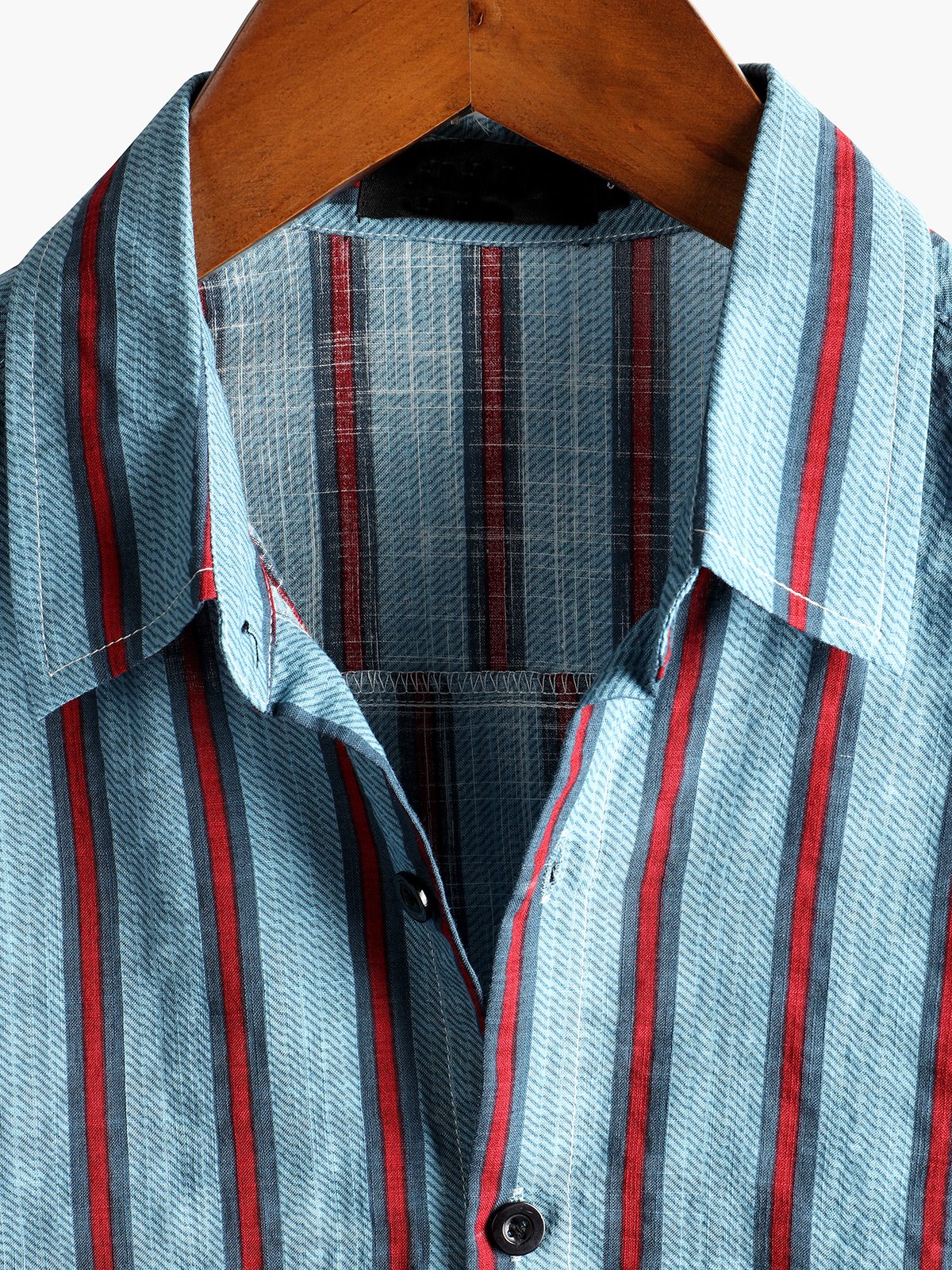 Striped Print Short-Sleeve Shirt