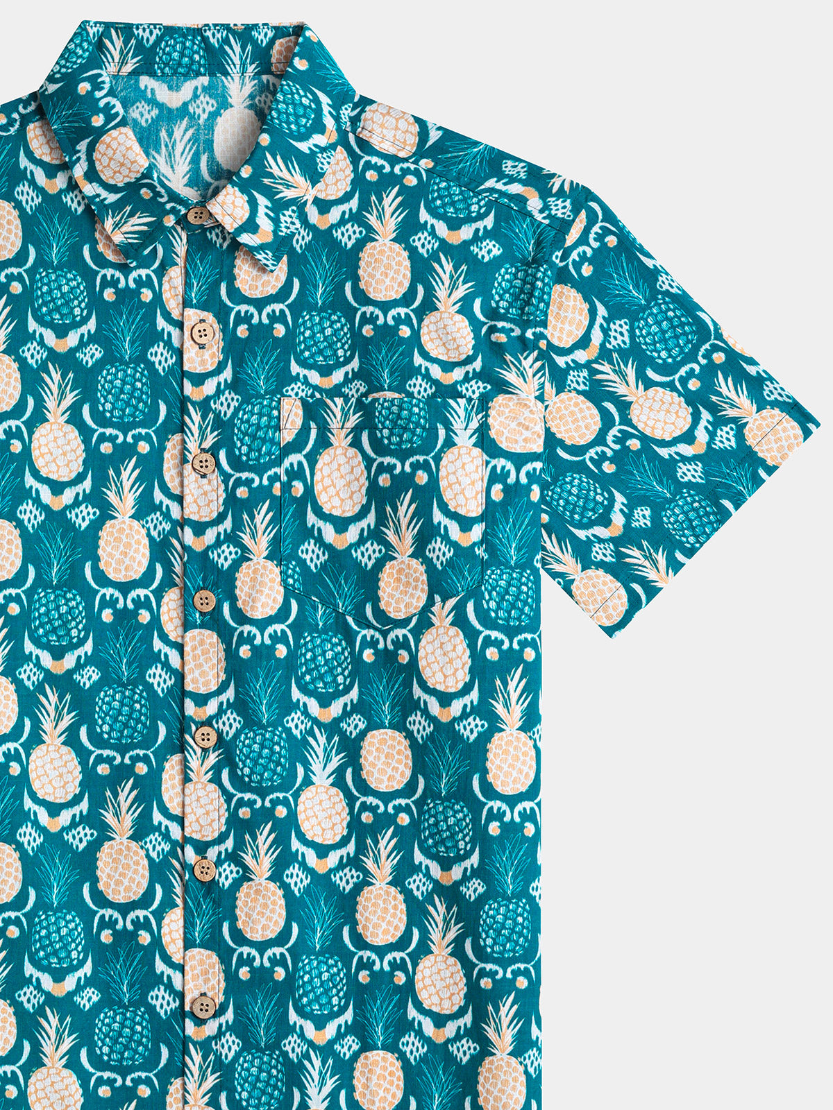 Hawaiian Tropical Resort Pineapple Pattern Shirt
