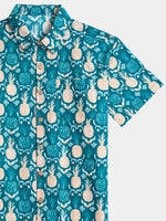 Hawaiian Tropical Resort Pineapple Pattern Shirt