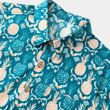 Hawaiian Tropical Resort Pineapple Pattern Shirt