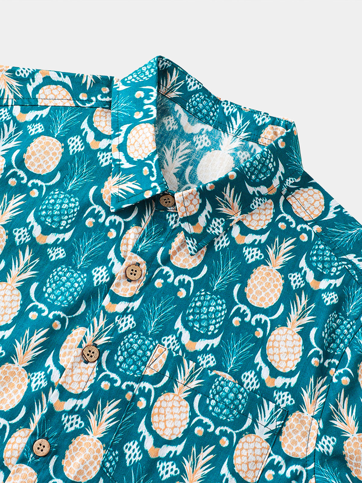 Hawaiian Tropical Resort Pineapple Pattern Shirt